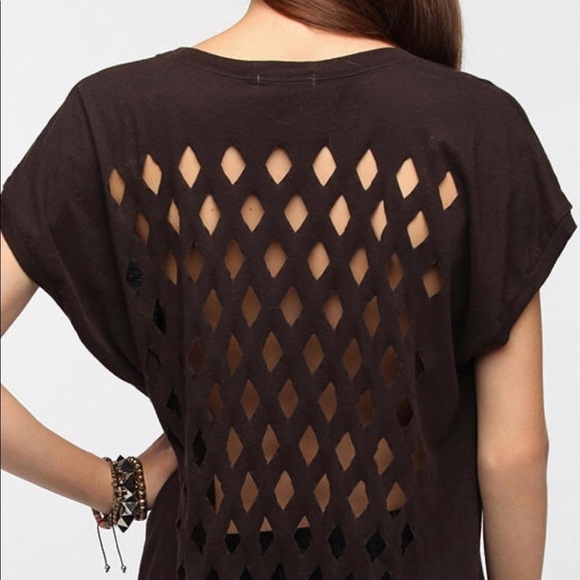 Truly Madly Deeply Cut Out Back Tshirt - Picture 1 of 7
